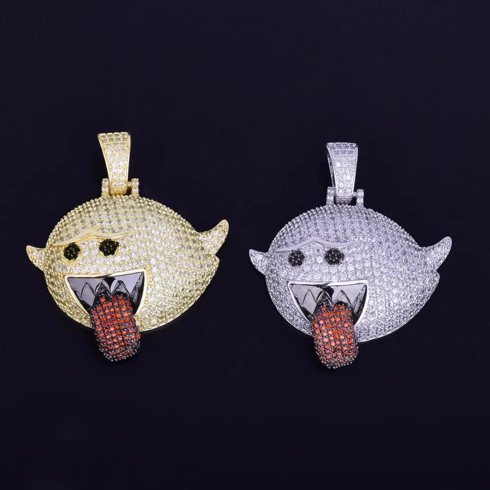 Flying ghost pendant gold and silver pendant only