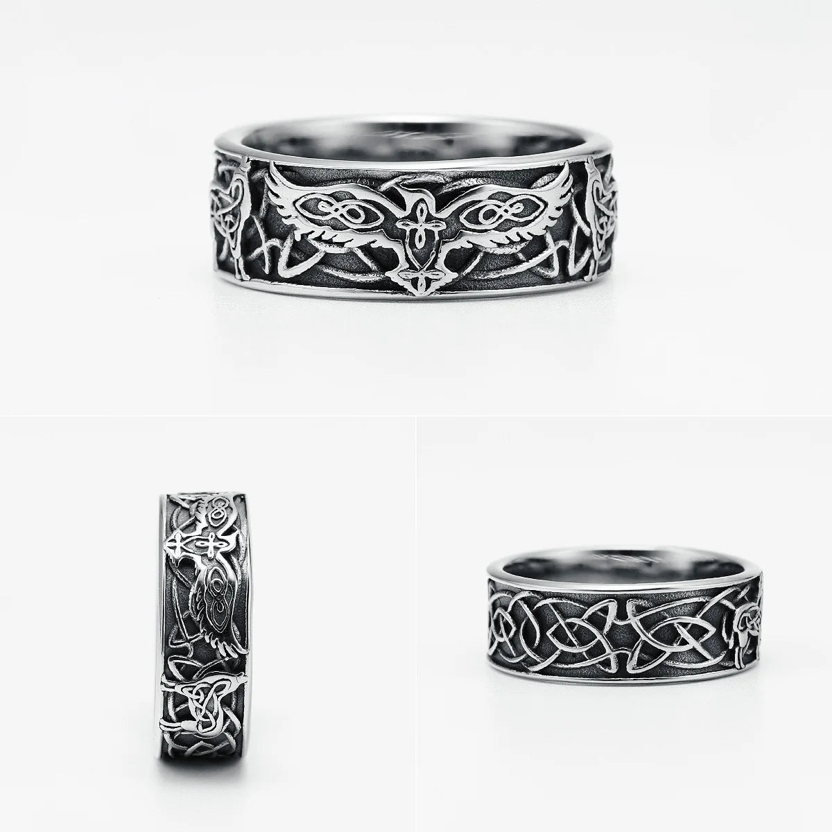 Phoenix Totem Ring Stainless Steel multi view