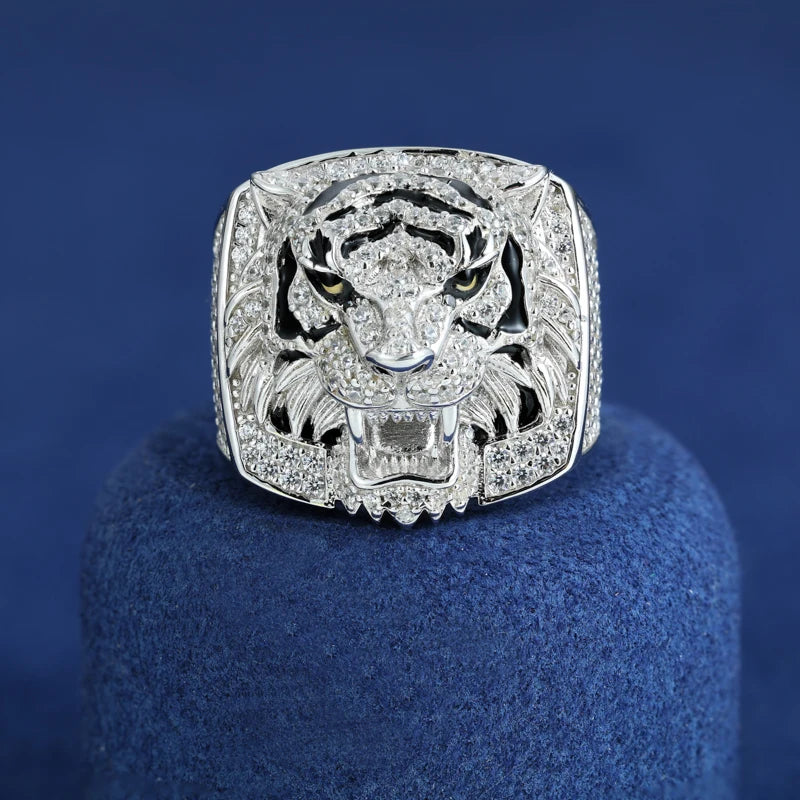 Full Iced Out Moissanite Cross Rings