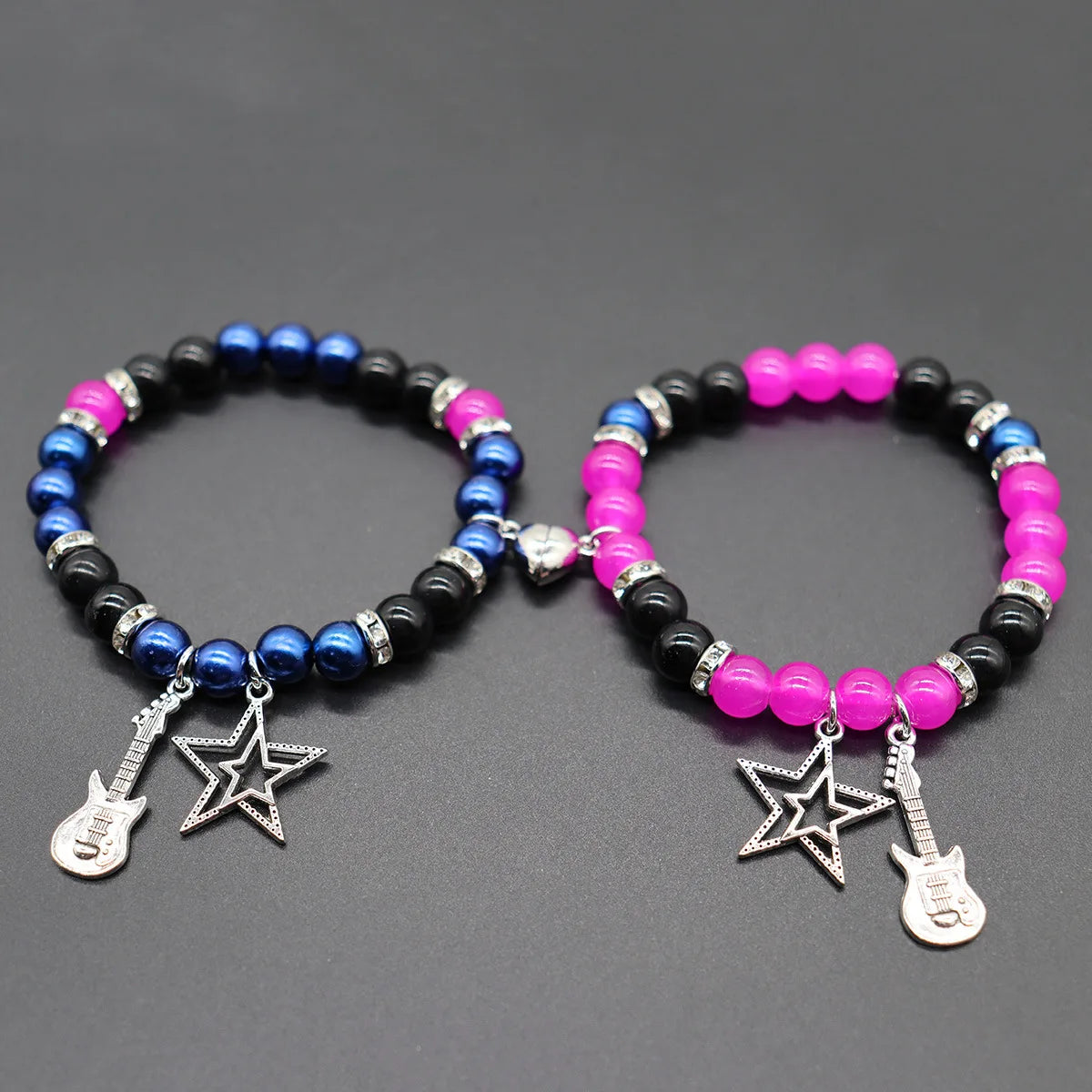 Bat Hello Cat Spider Couple Bracelets