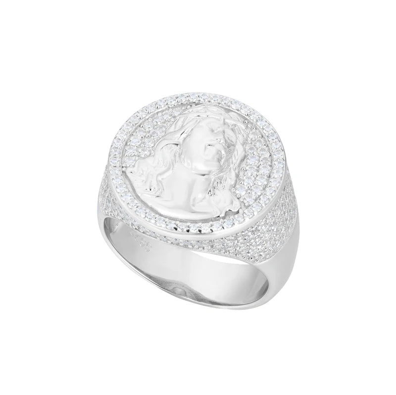 Full Iced Out Moissanite Cross Rings