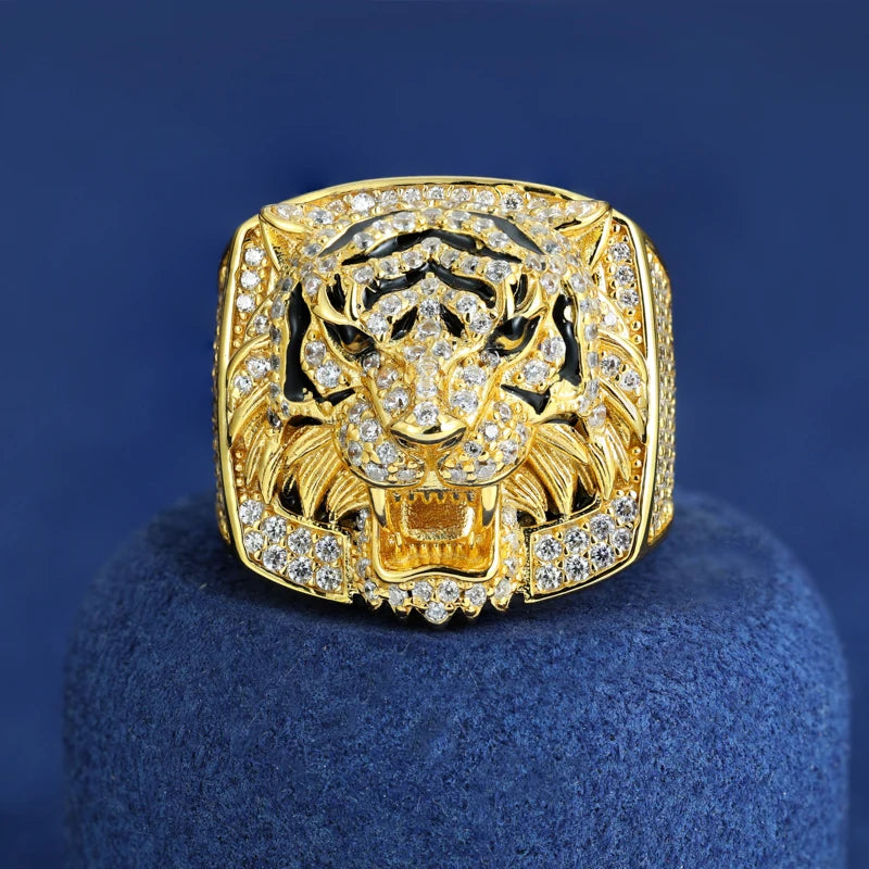 Full Iced Out Moissanite Cross Rings