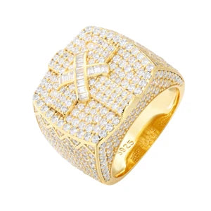 Full Iced Out Moissanite Cross Rings
