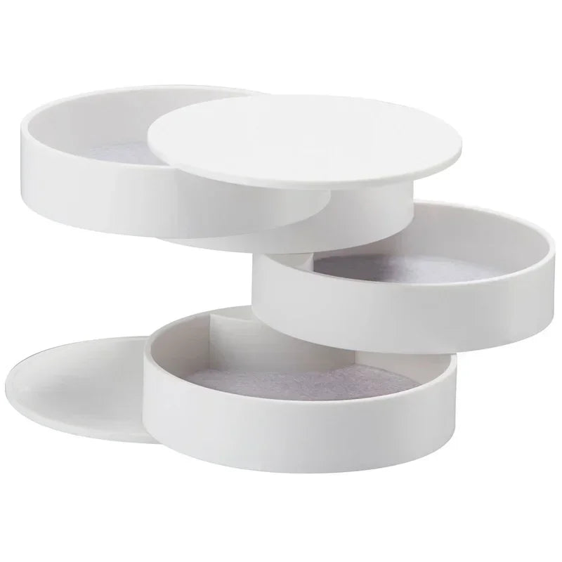 360 Degree Rotating Transparent Jewelry Box