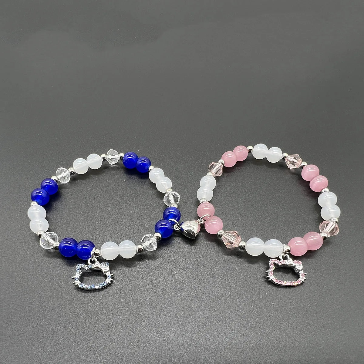 Bat Hello Cat Spider Couple Bracelets