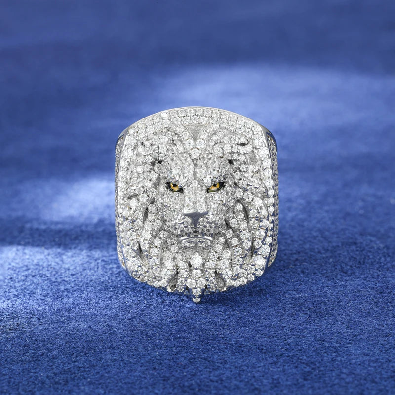 Full Iced Out Moissanite Cross Rings