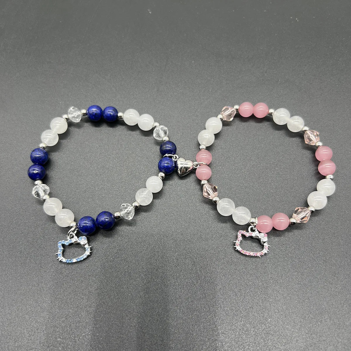 Bat Hello Cat Spider Couple Bracelets