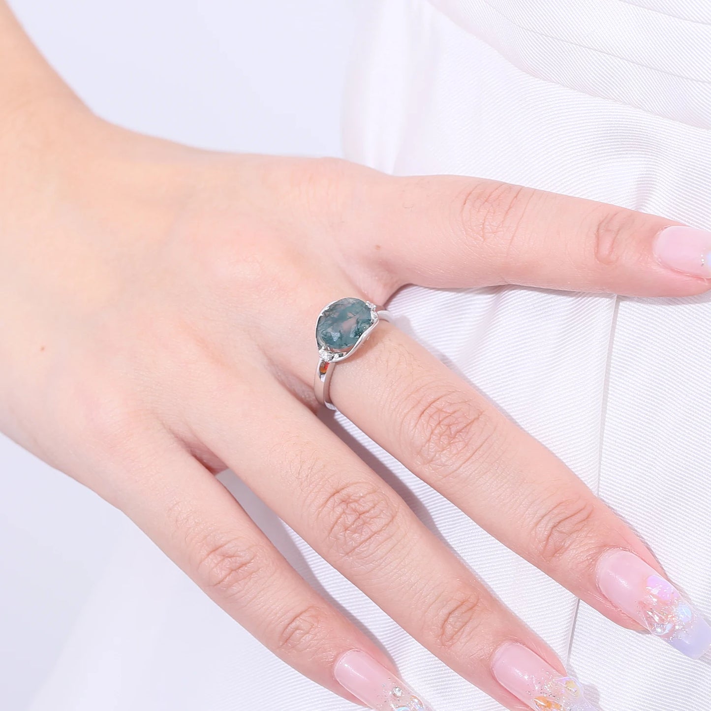 Birthstone Dainty Ring
