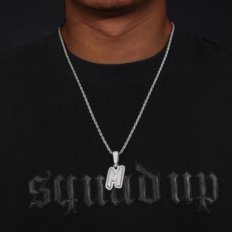 VVS1 Moissanite A-Z Letters Pendant