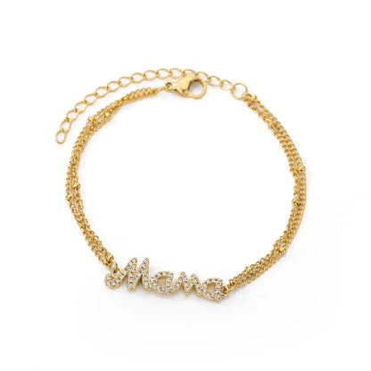 Stainless Steel "Mama" Bracelet