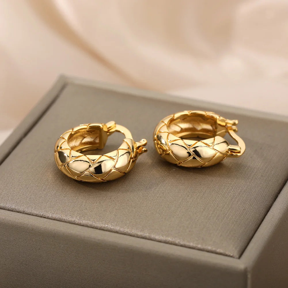 Round Earrings Stainless Steel