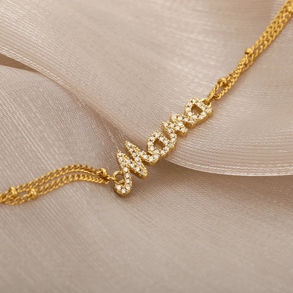 Stainless Steel "Mama" Bracelet