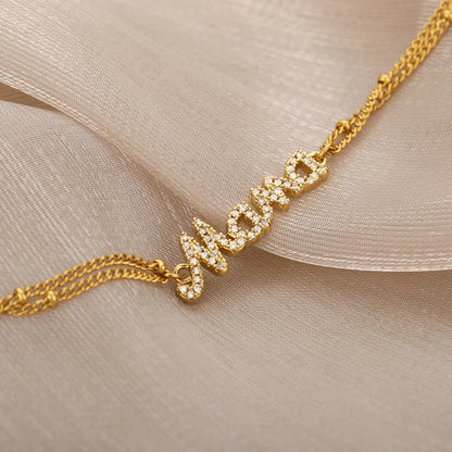 Stainless Steel "Mama" Bracelet