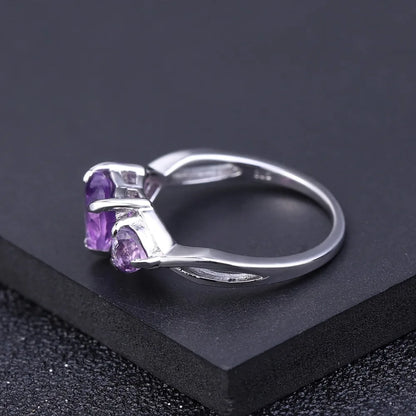 Sterling Silver February Birthstone Ring