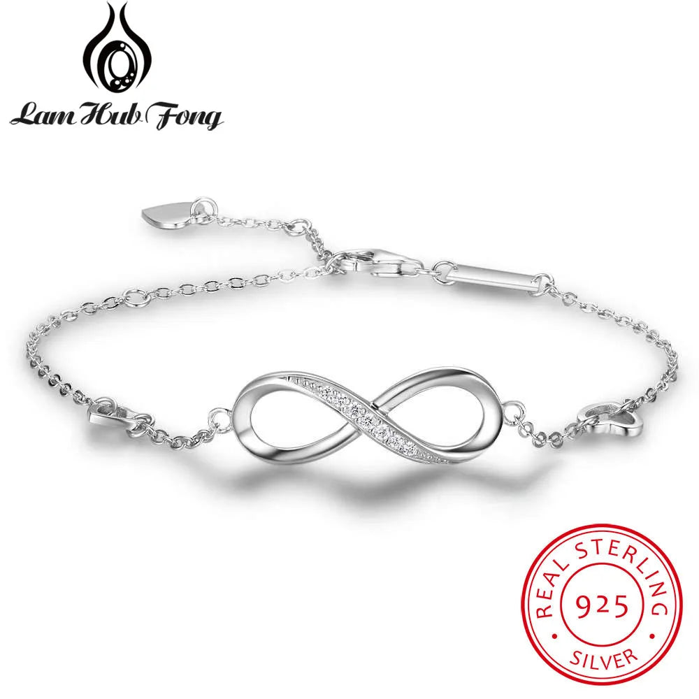 Sterling Silver Infinity Bracelet
