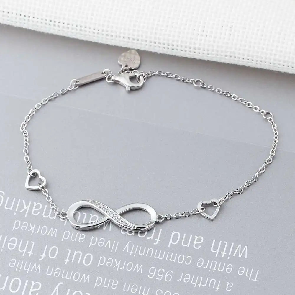 Sterling Silver Infinity Bracelet