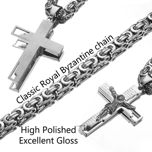 Description of Byzantine cross and chain