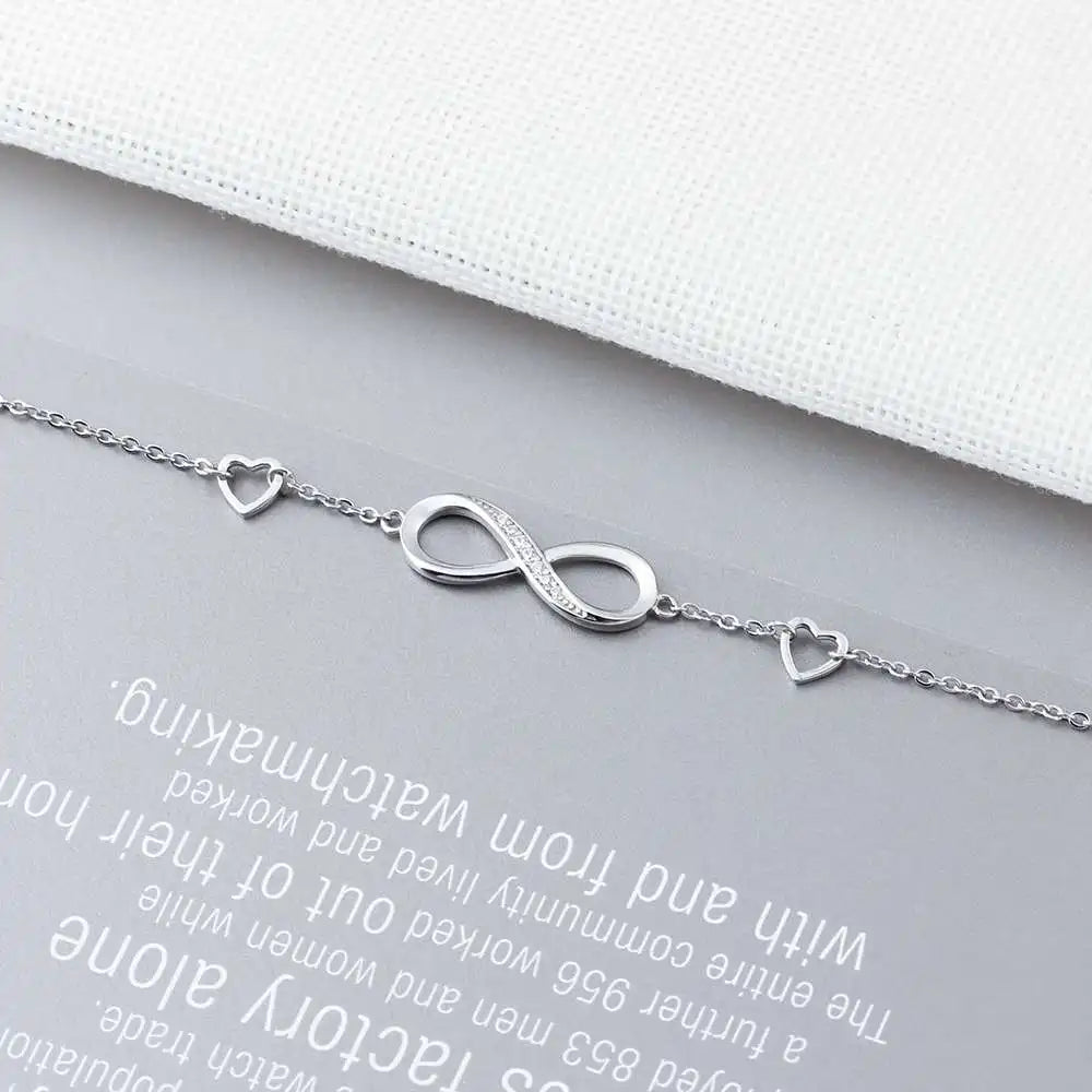 Sterling Silver Infinity Bracelet