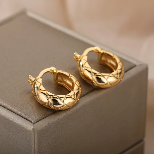 Round Earrings Stainless Steel