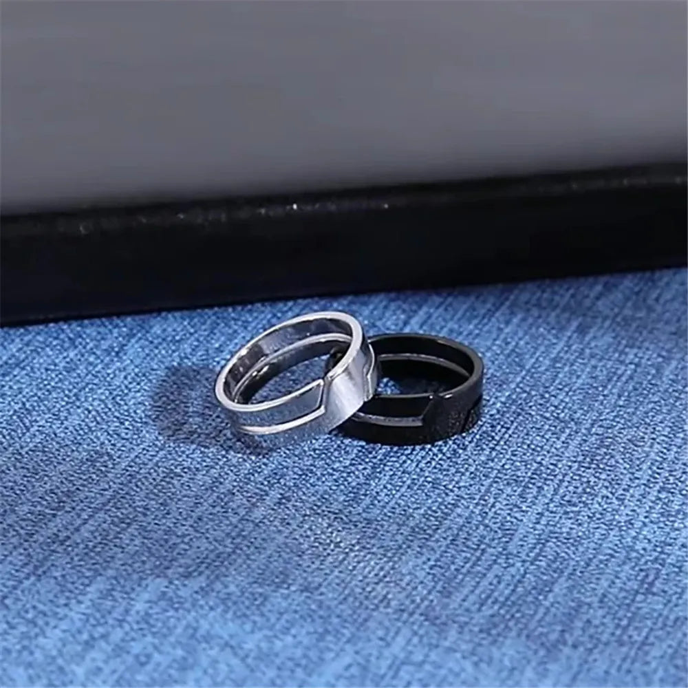 Black Minimalist Ring