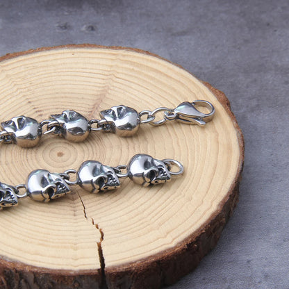 Stainless steel new skull chain necklace