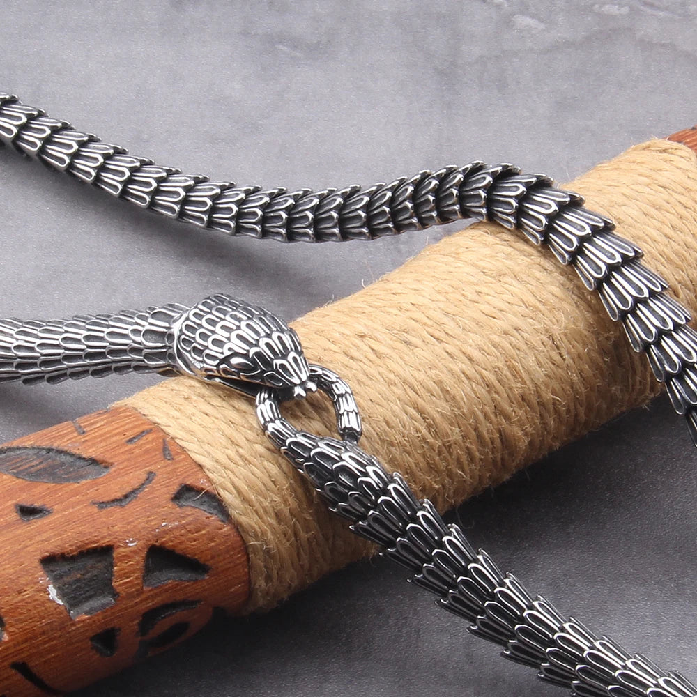 Viking snake vintage Necklace