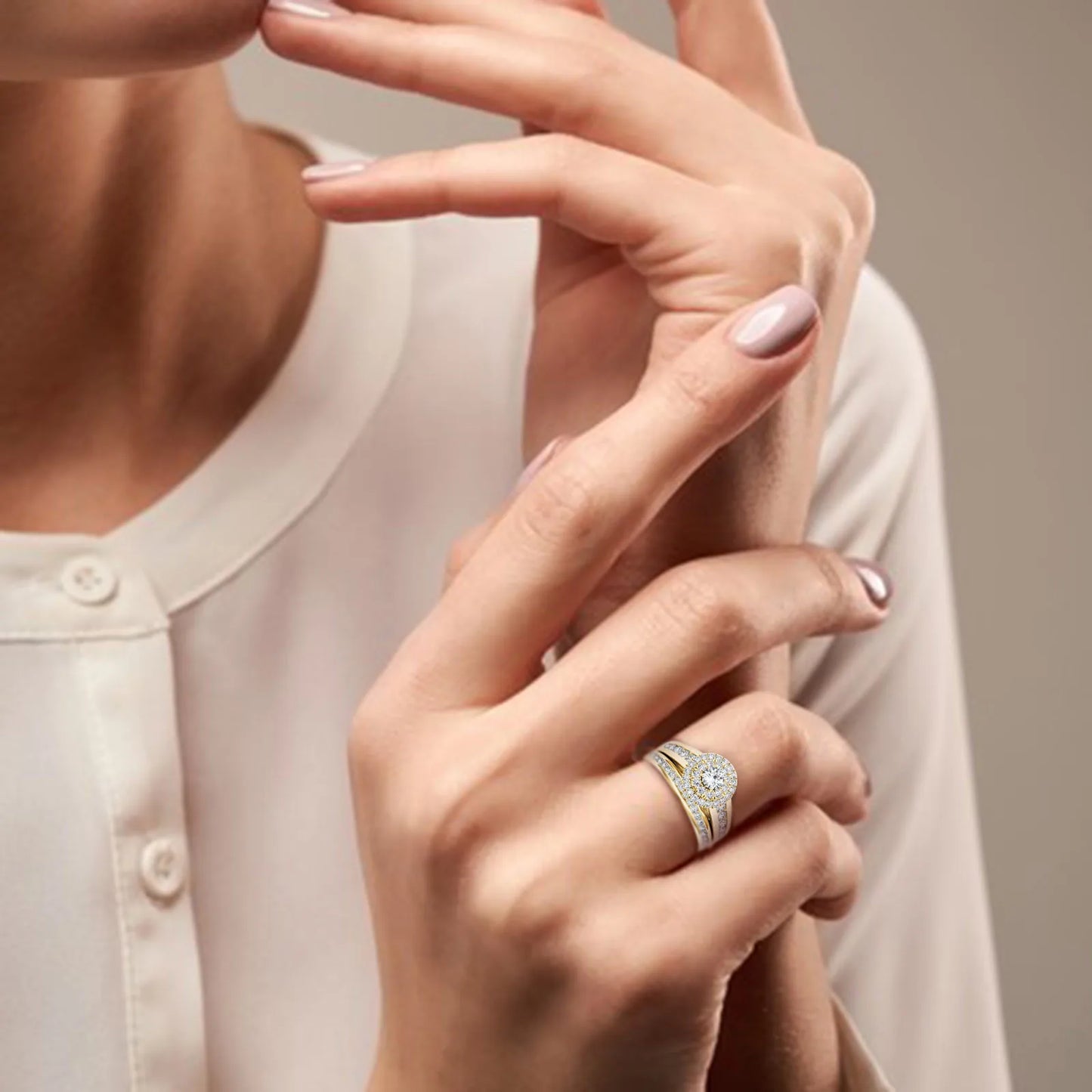 Zircon Inlaid Rings