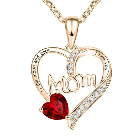 I Love You Pattern Hollow Heart-shaped Necklace