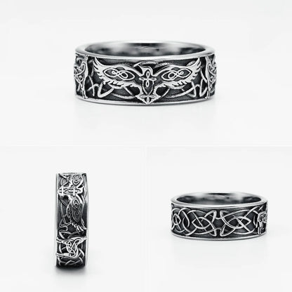 Phoenix Totem Ring Stainless Steel multi view