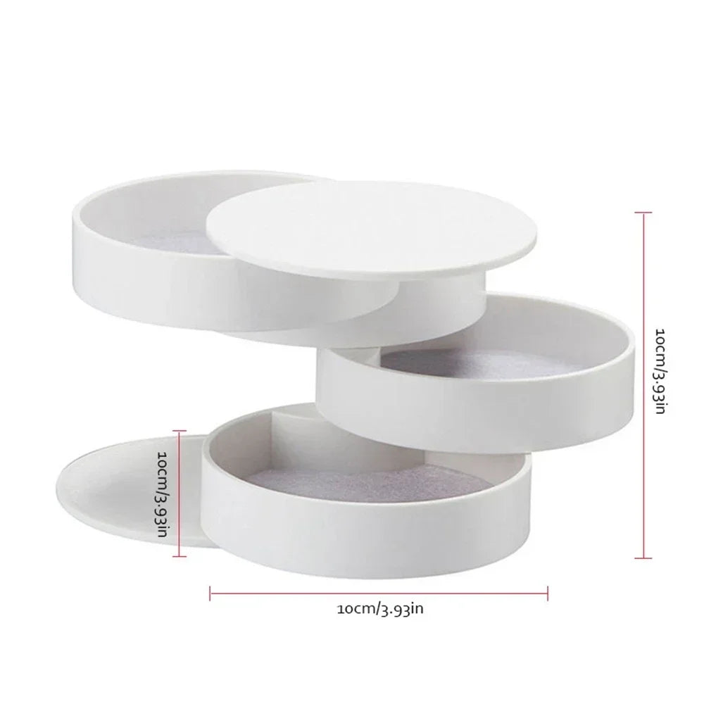 360 Degree Rotating Transparent Jewelry Box