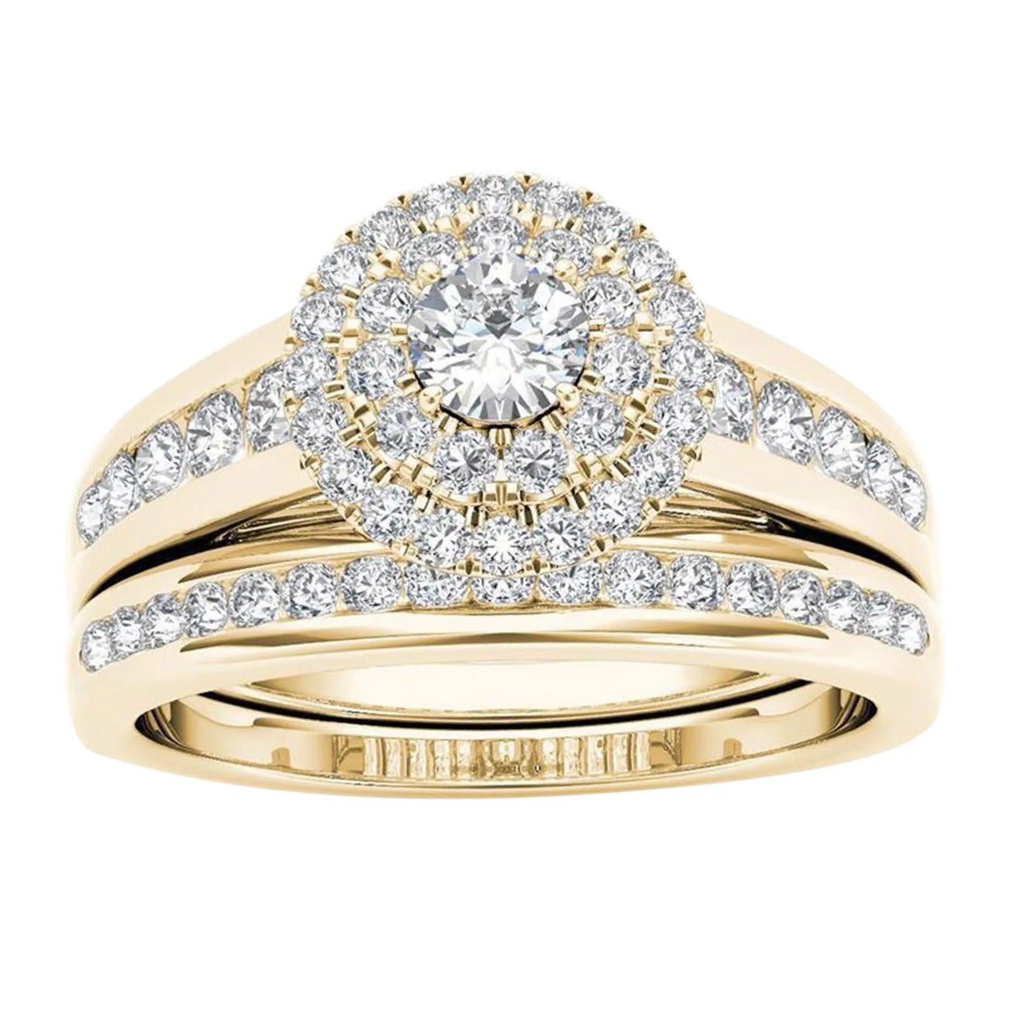 Zircon Inlaid Rings