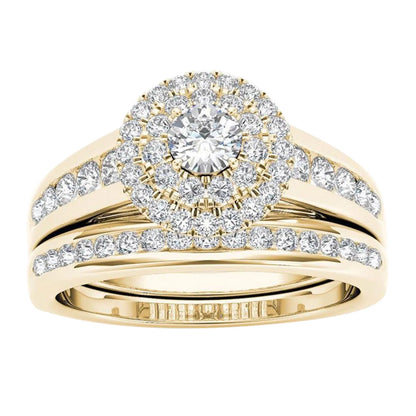 Zircon Inlaid Rings