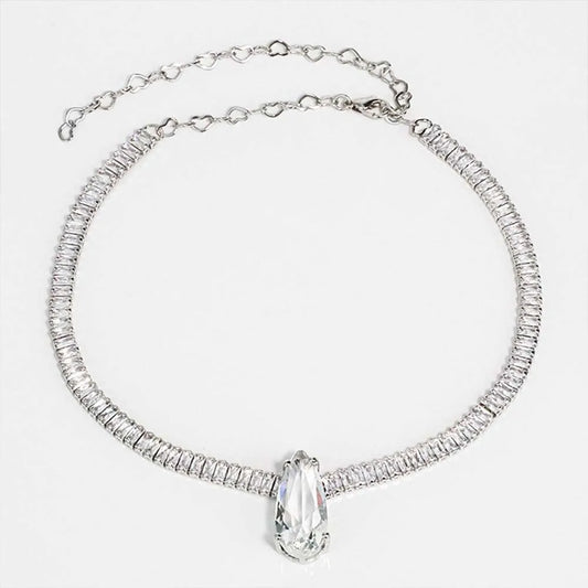 Zirconia Drop Necklace