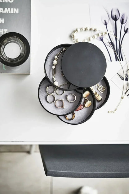 360 Degree Rotating Transparent Jewelry Box