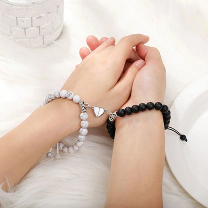 Romantic Natural Stone Couples Matching Bracelets
