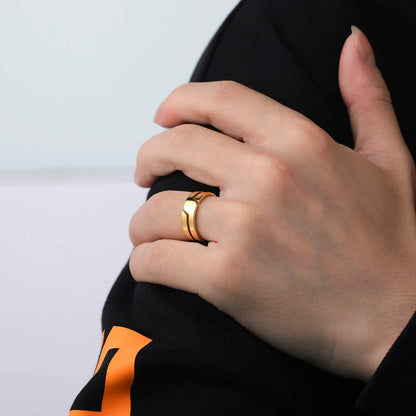 Black Minimalist Ring