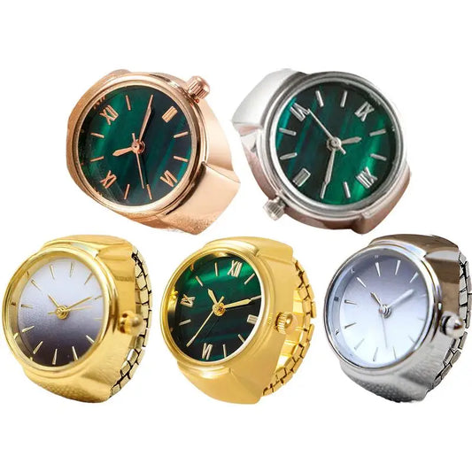 Different color collection of finger punk watch rings