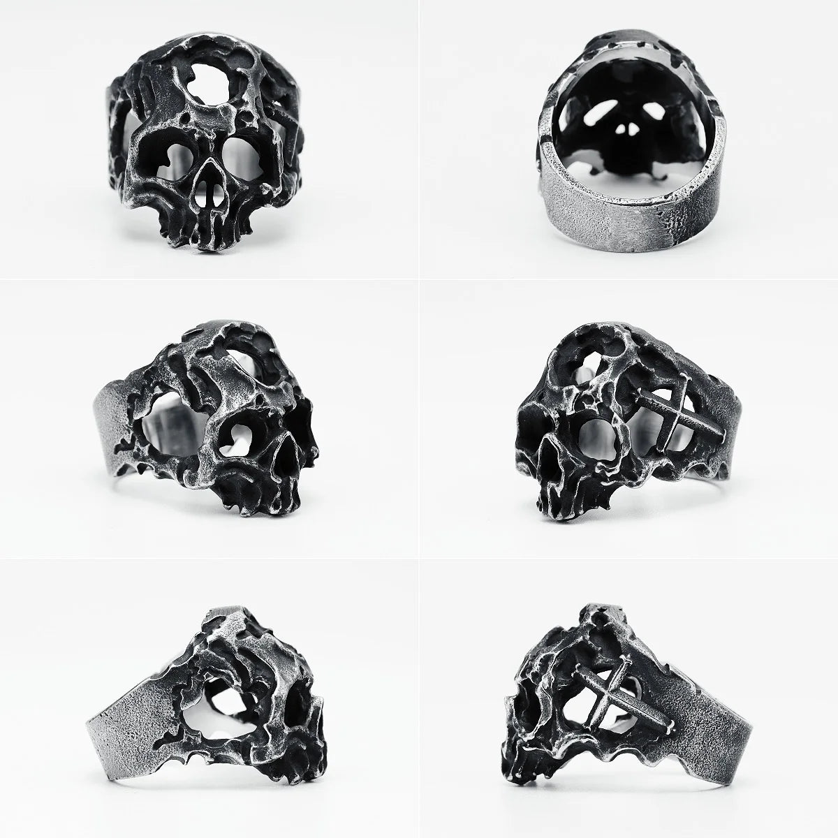Hollow Skull Ring multi view 