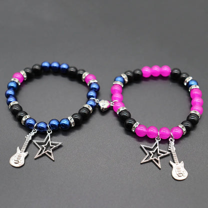 Bat Hello Cat Spider Couple Bracelets