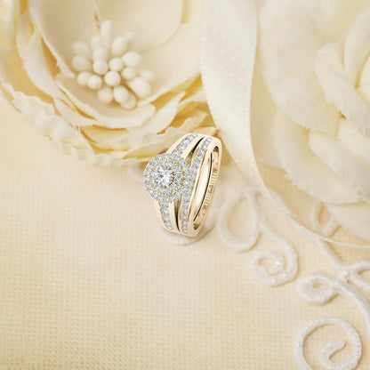 Zircon Inlaid Rings