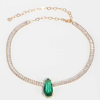 Zirconia Drop Necklace