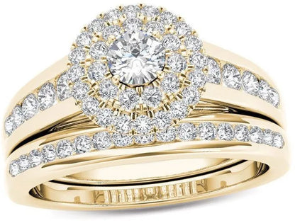 Zircon Inlaid Rings