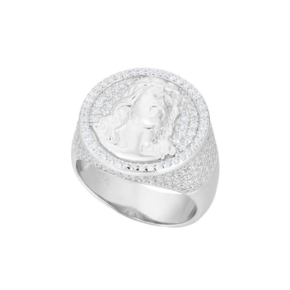 Full Iced Out Moissanite Cross Rings
