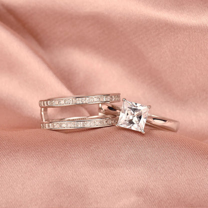 Solid 925 Sterling Silver Wedding Rings