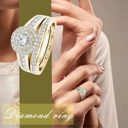 Zircon Inlaid Rings