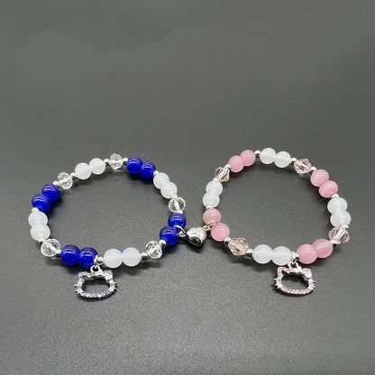 Bat Hello Cat Spider Couple Bracelets
