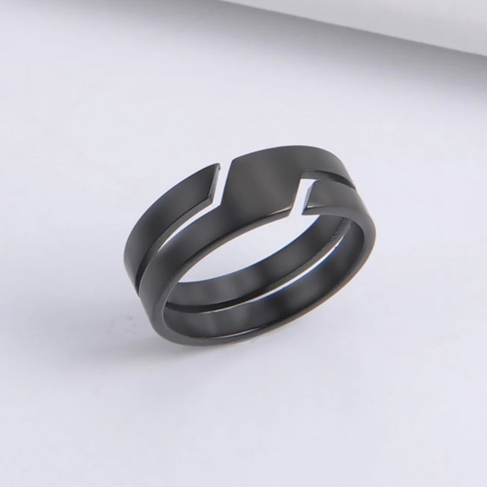 Black Minimalist Ring