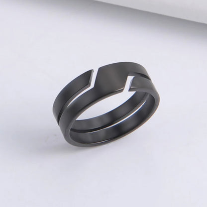 Black Minimalist Ring