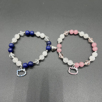 Bat Hello Cat Spider Couple Bracelets