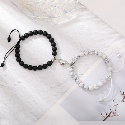 Romantic Natural Stone Couples Matching Bracelets